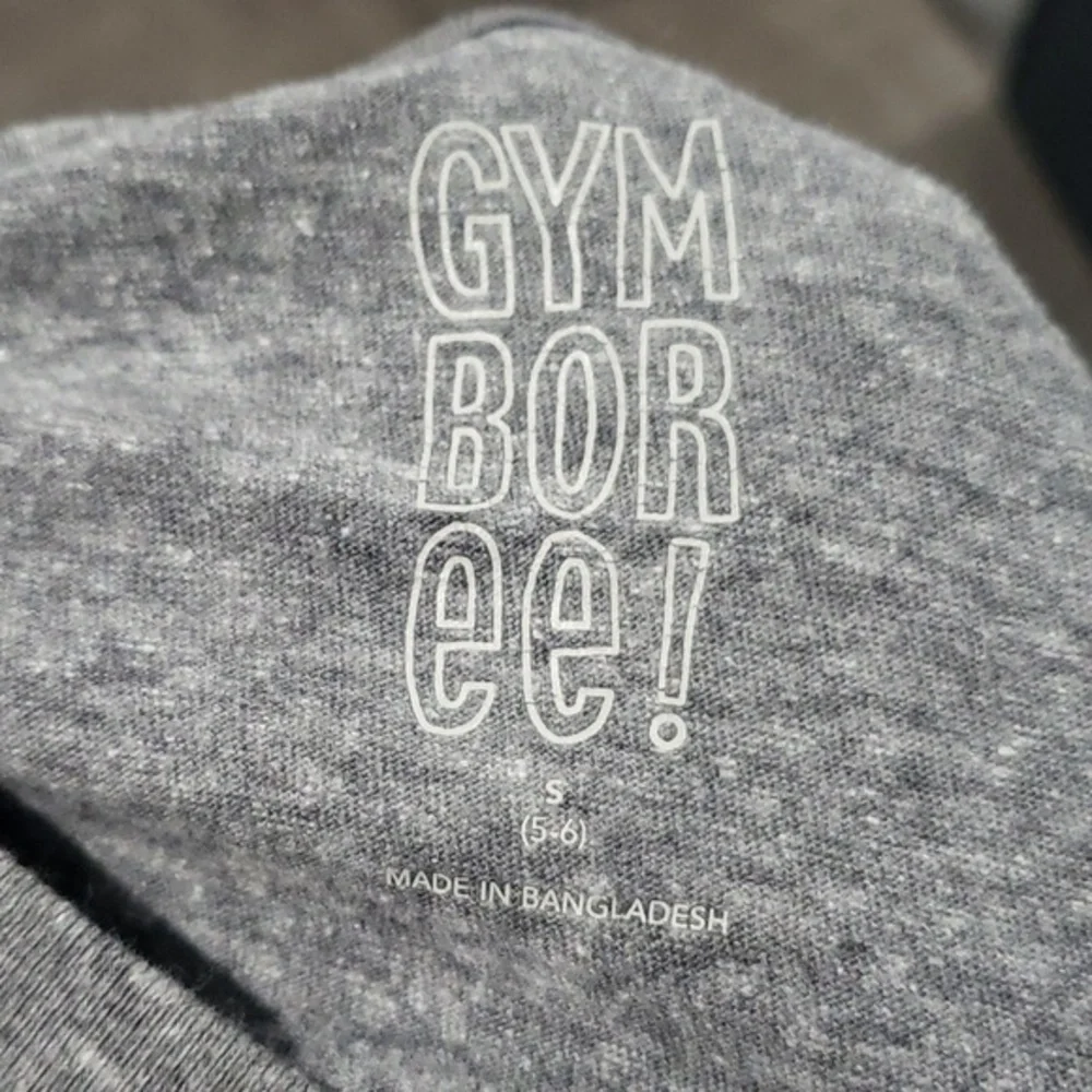 Gymboree Made You Smile Grey and White Tee‎ Shirt